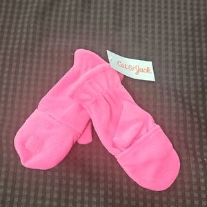 Cat & Jack, Pink, Fingerless Mittens, Sz 8-16